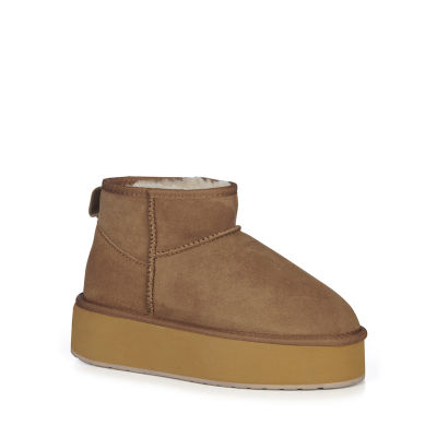 ♥EMU♥エミュムートンモカシンW6/23cm♥チェスナットブラウン ムートンブーツ Stinger Micro Flatform